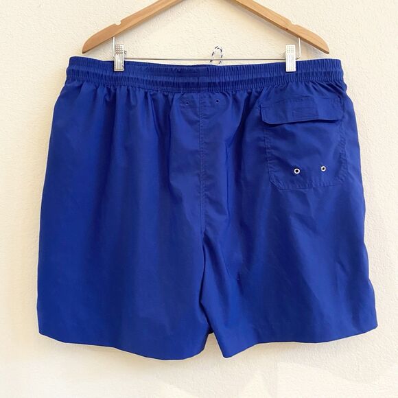 Brooks Brothers Mens Swim Trunks Royal Blue Size: XXL Slash Back Pockets - Picture 6 of 10